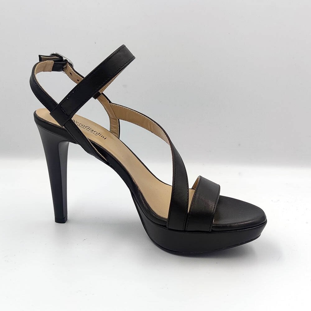 NERO GIARDINI  :  nu-pieds glamour noir_