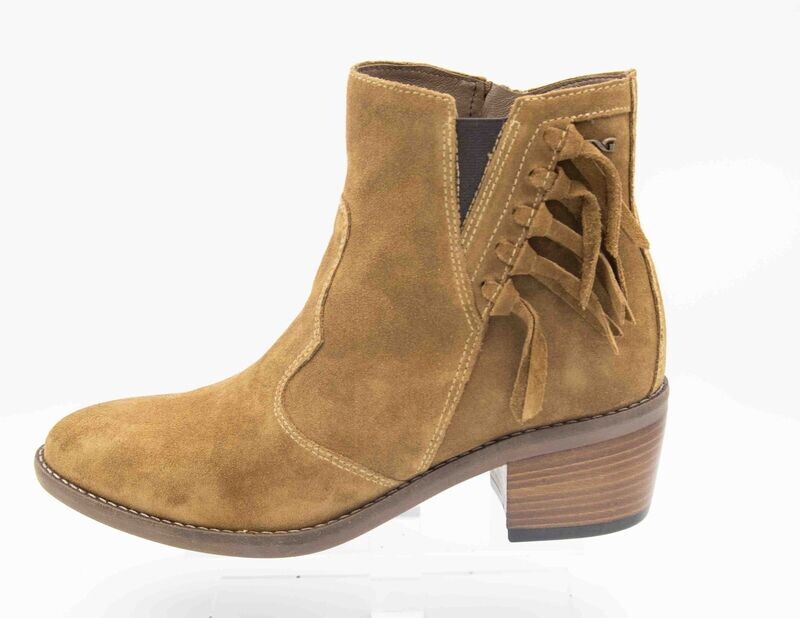 NERO GIARDINI : bottines franges_