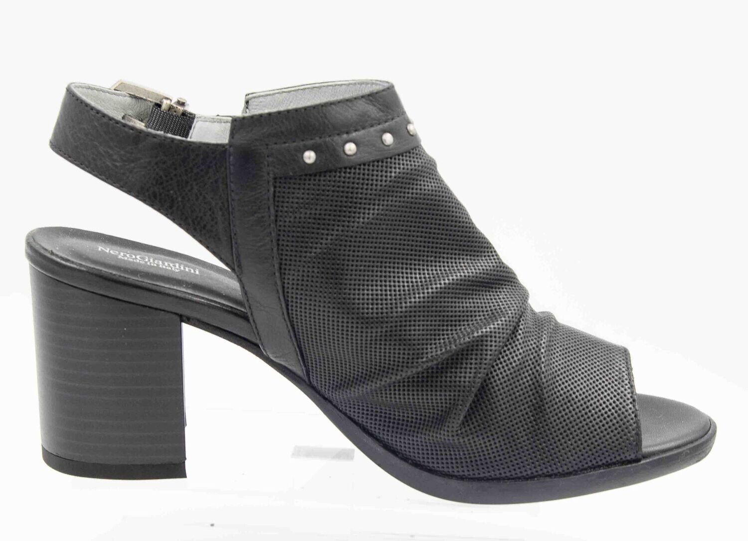 NERO GIARDINI : bottines ajourée noir_