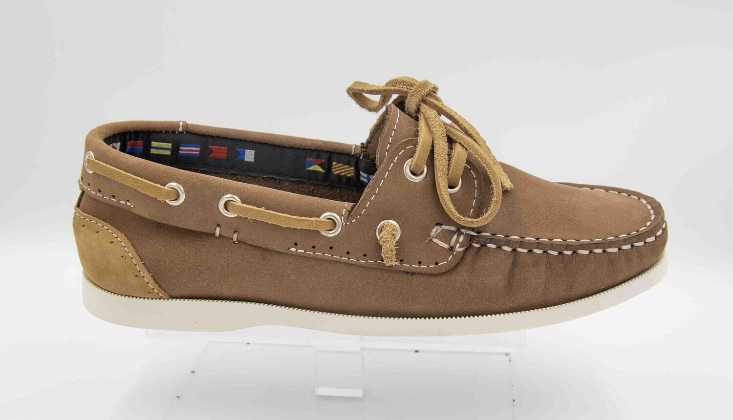 LA MARINE : mocassins camel