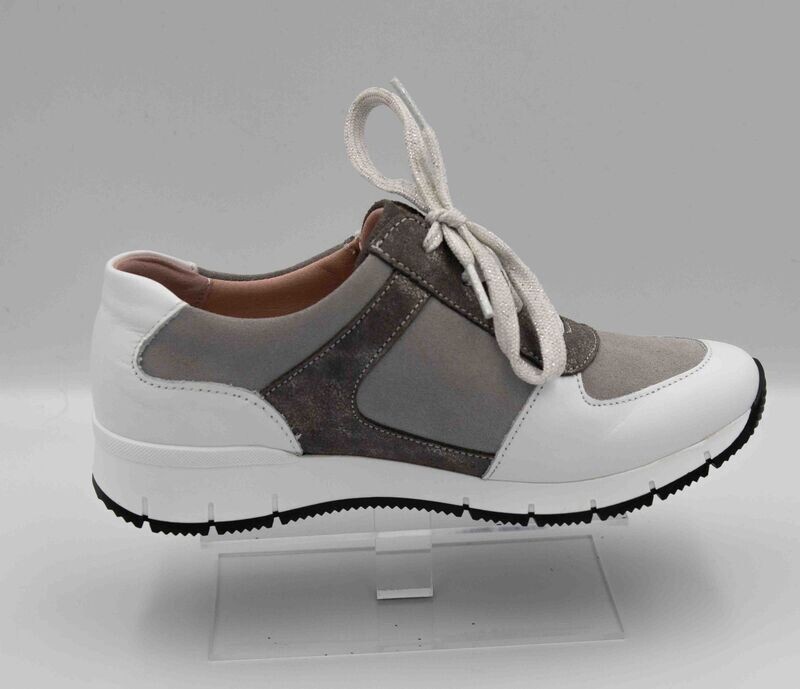 SUAVE  : baskets blanc gris_