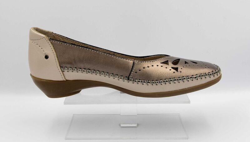 ARIMA : ballerines irisée bronze_