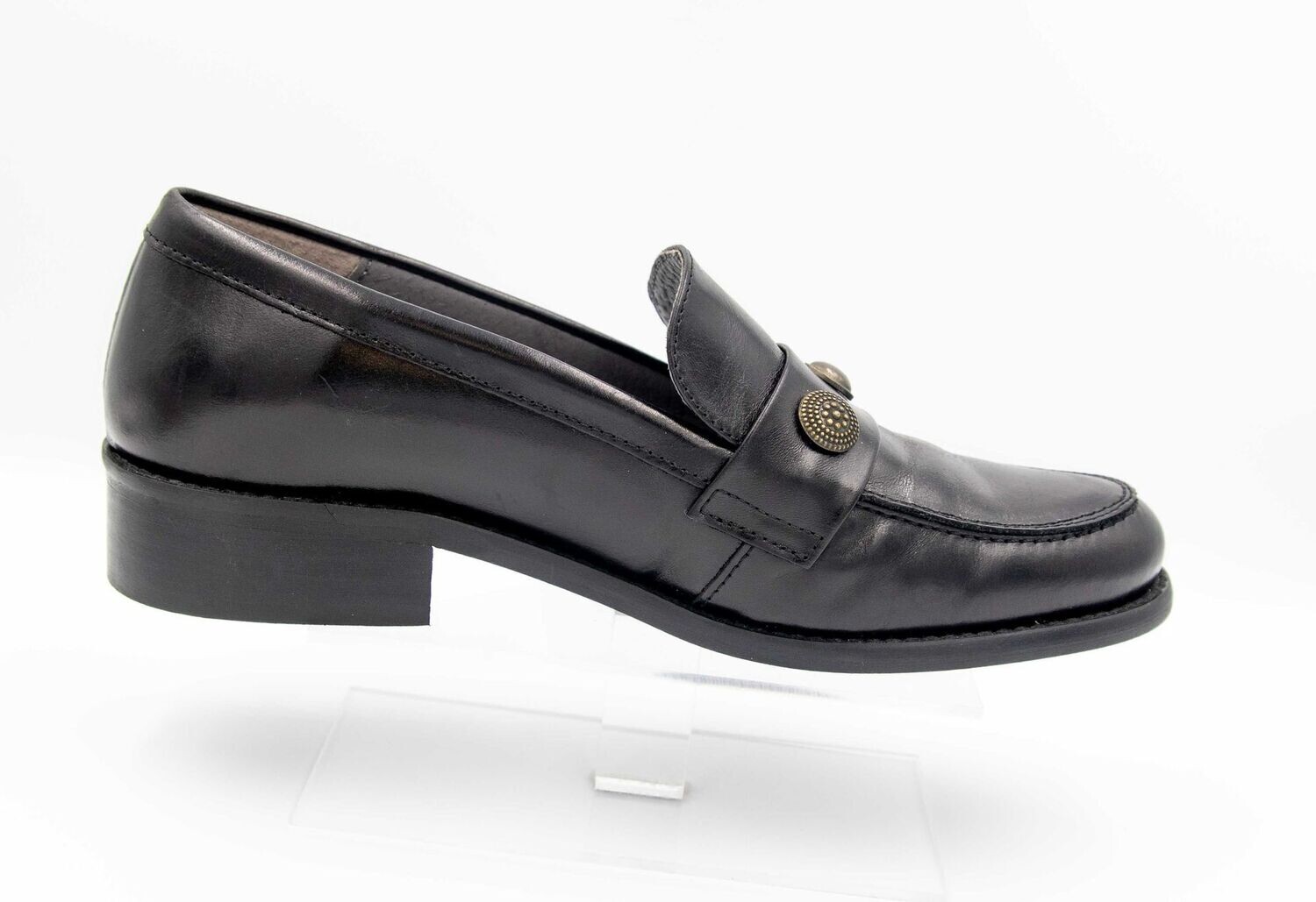 FOLIES : mocassin noir boutons_