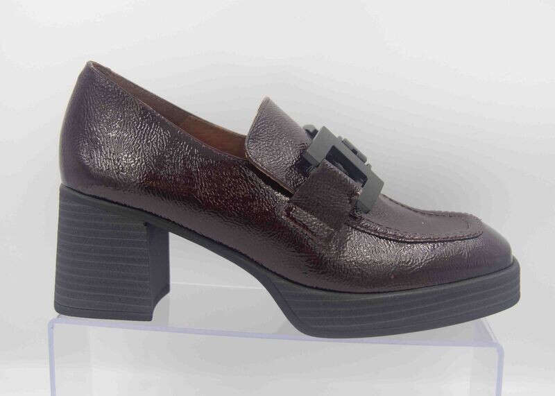 ROCK AND ROSE : Mocassins vernis bordeaux_