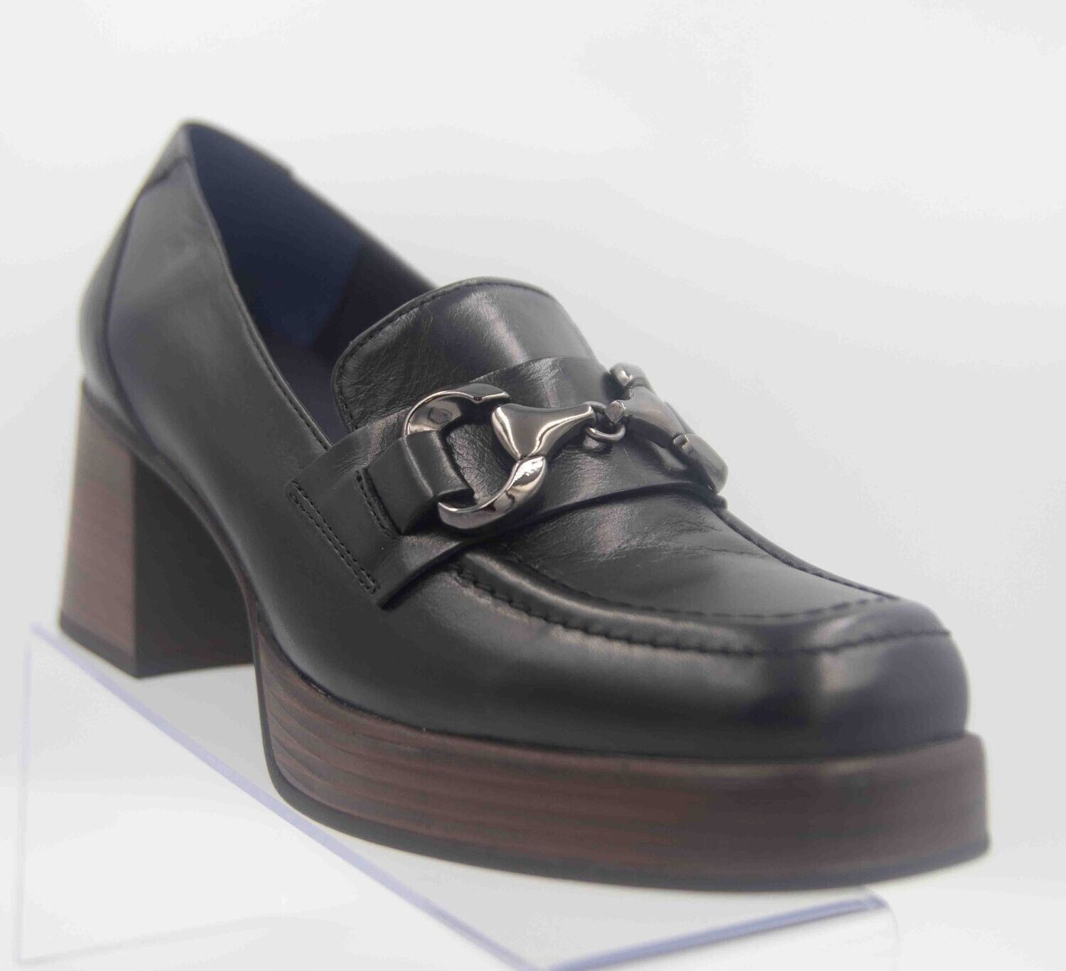 DORKING : mocassins noir talon_