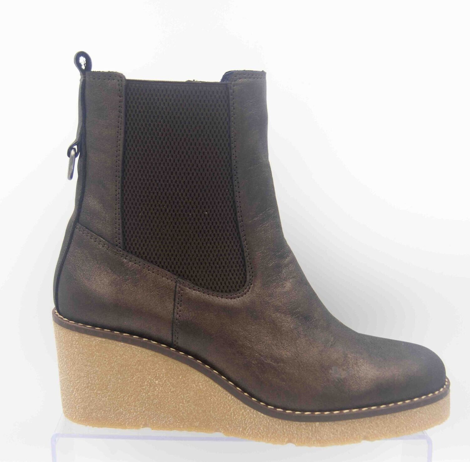 DORKING : bottines compensées café_