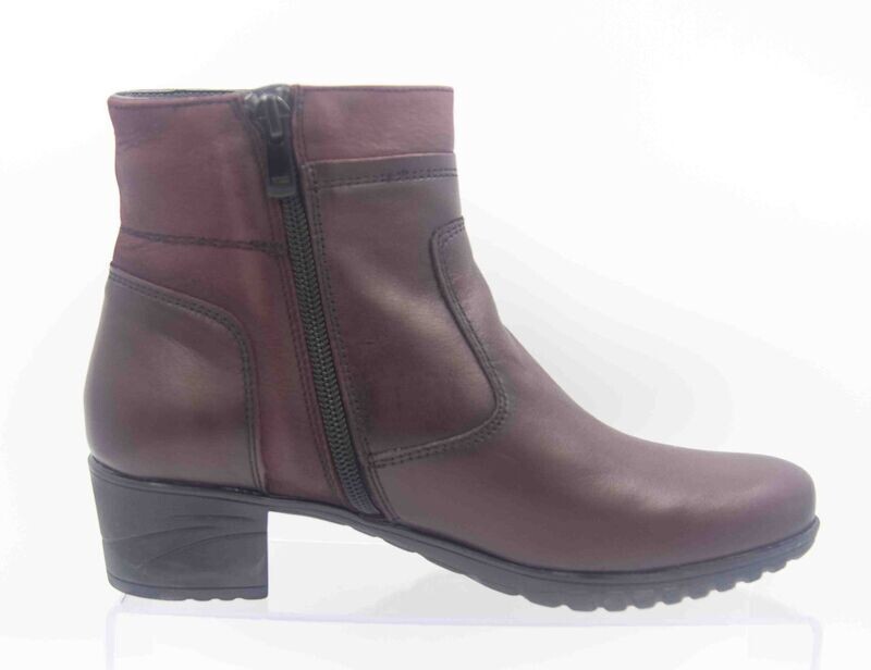 FLUCHOS : bottine confort bordeaux_