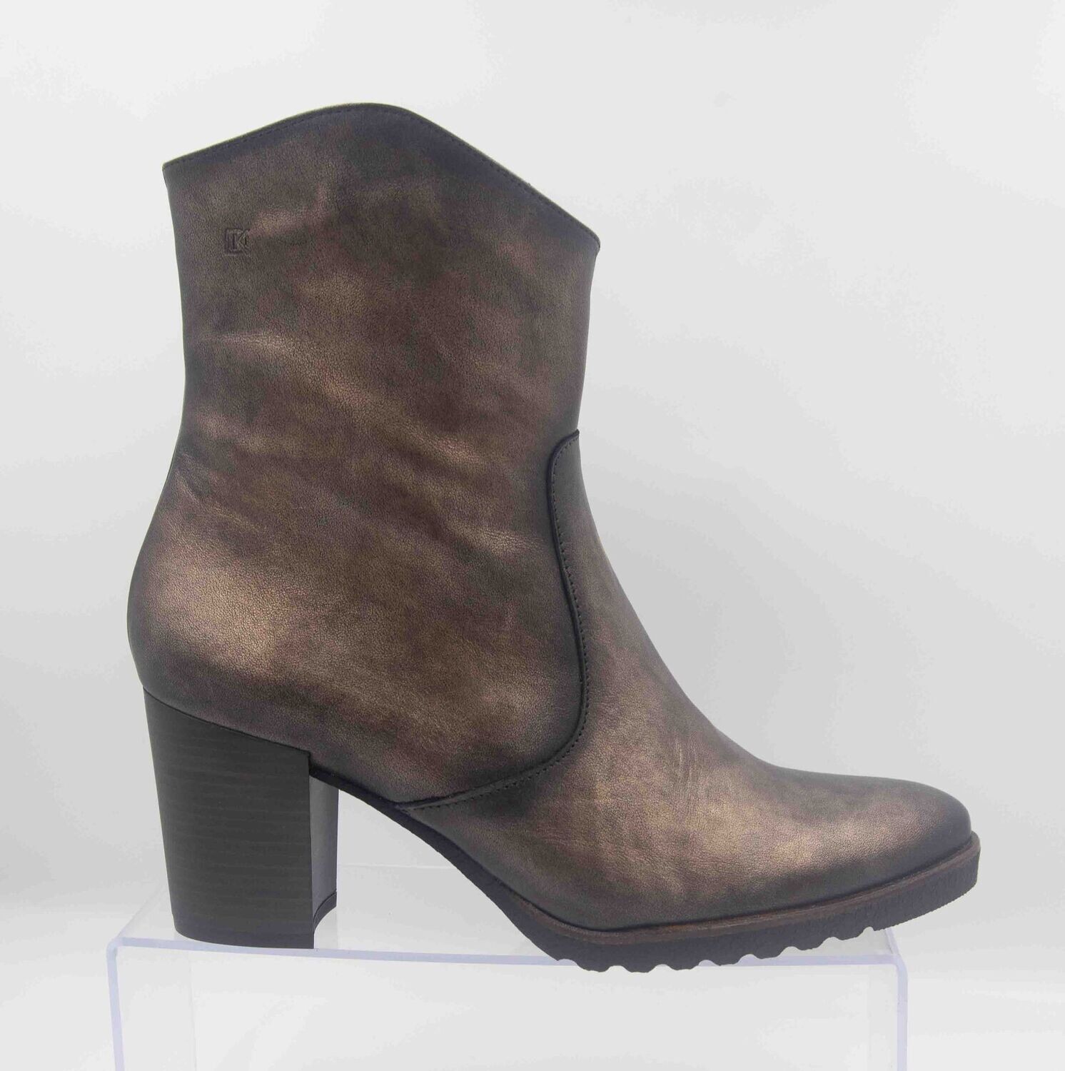 DORKING : bottines vernies bronze