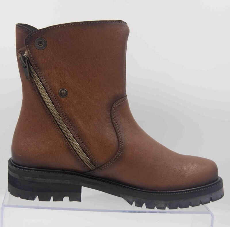 HOOPER : boots marron 2 zip_ HOOPER : boots marron 2 zip_