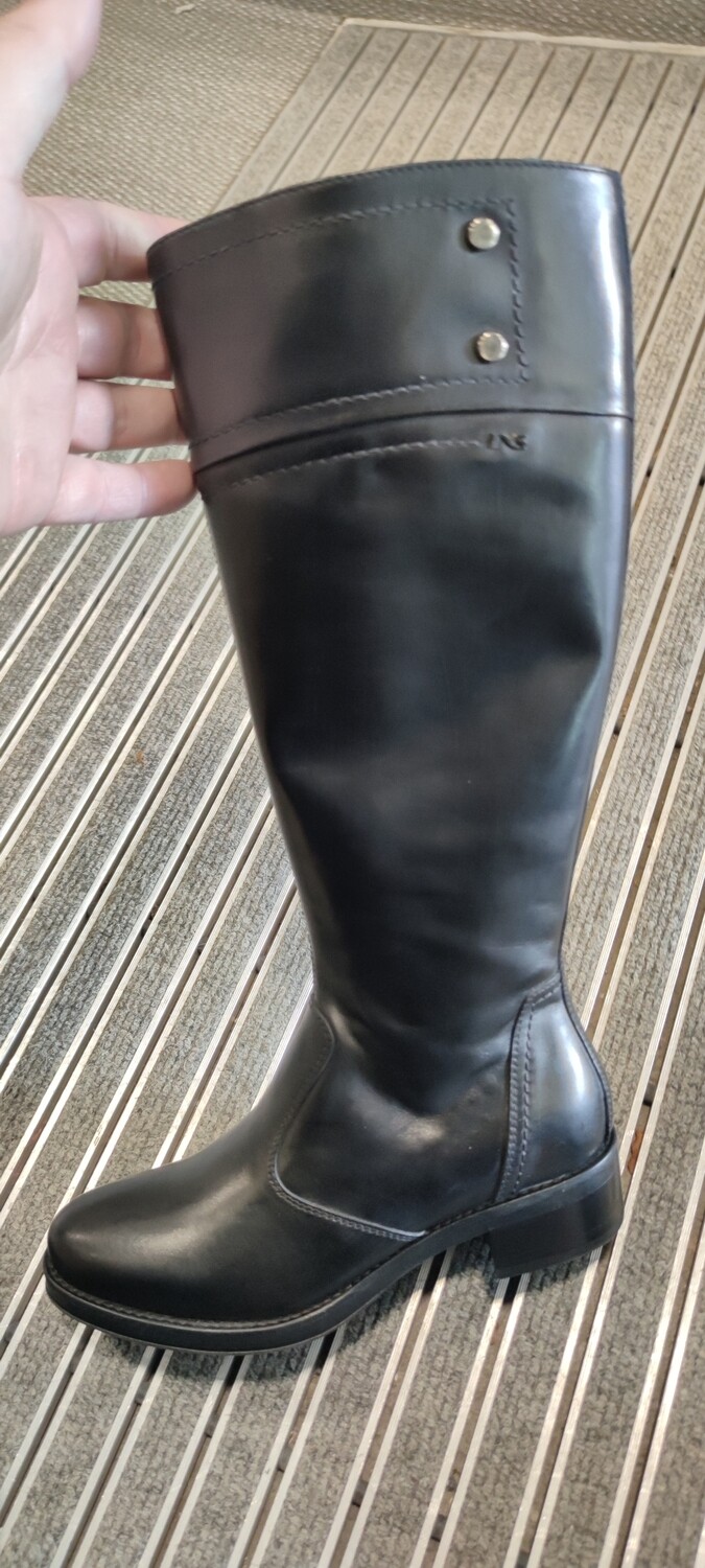 NERO GIARDINI : bottes cavalières noir_
