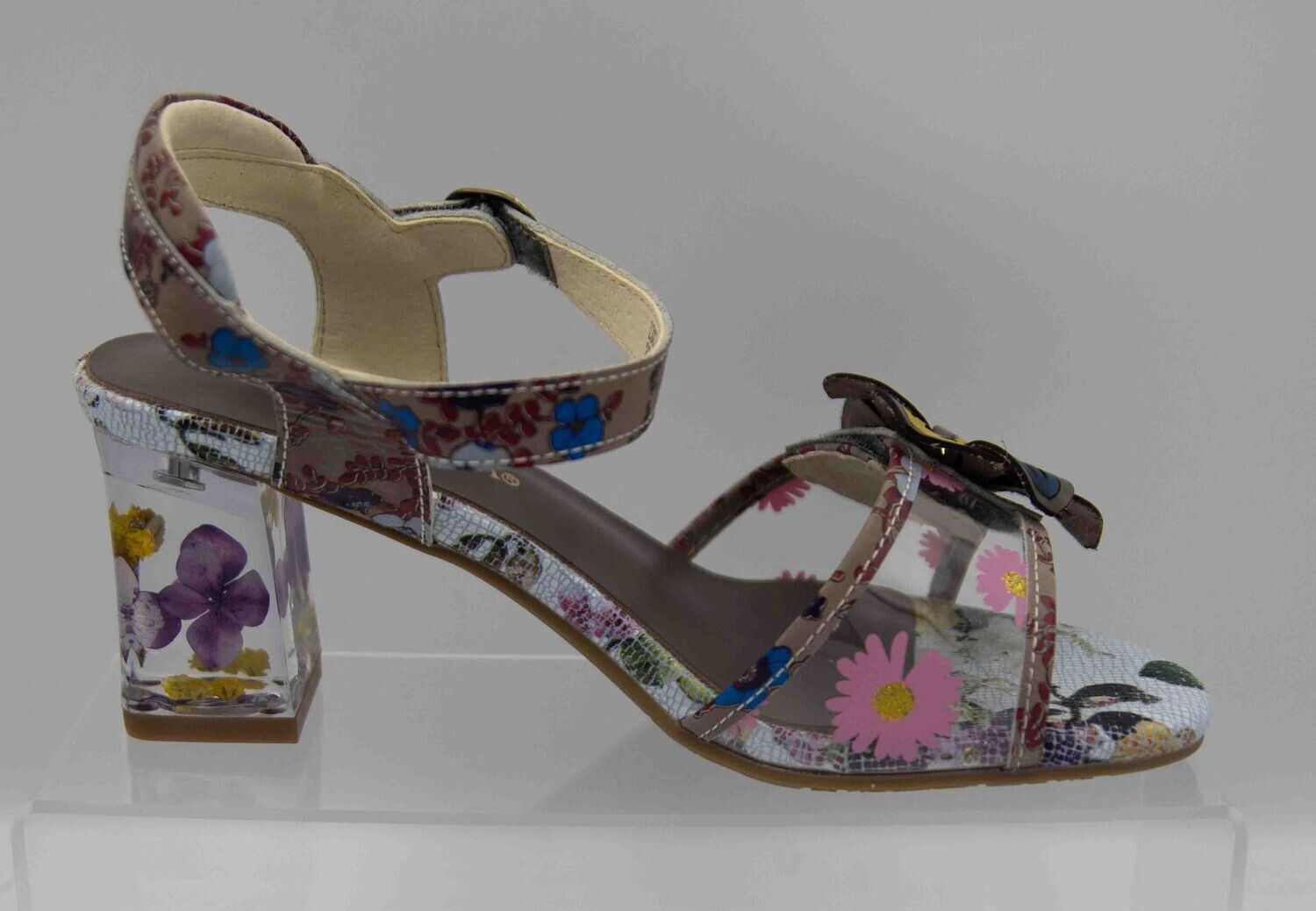 LAURA VITA : nu-pieds fantaisie gris_