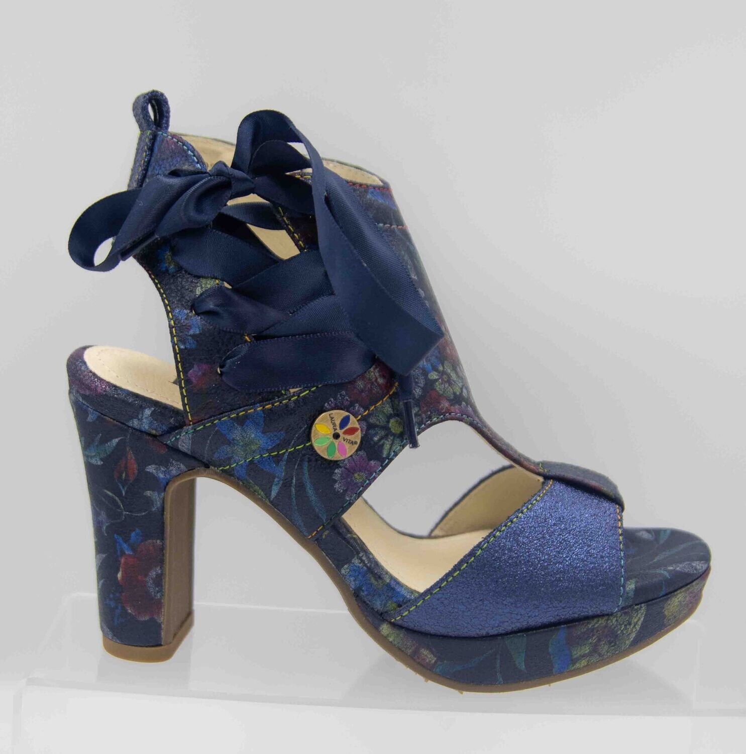 LAURA VITA : nu-pieds tendance indigo_