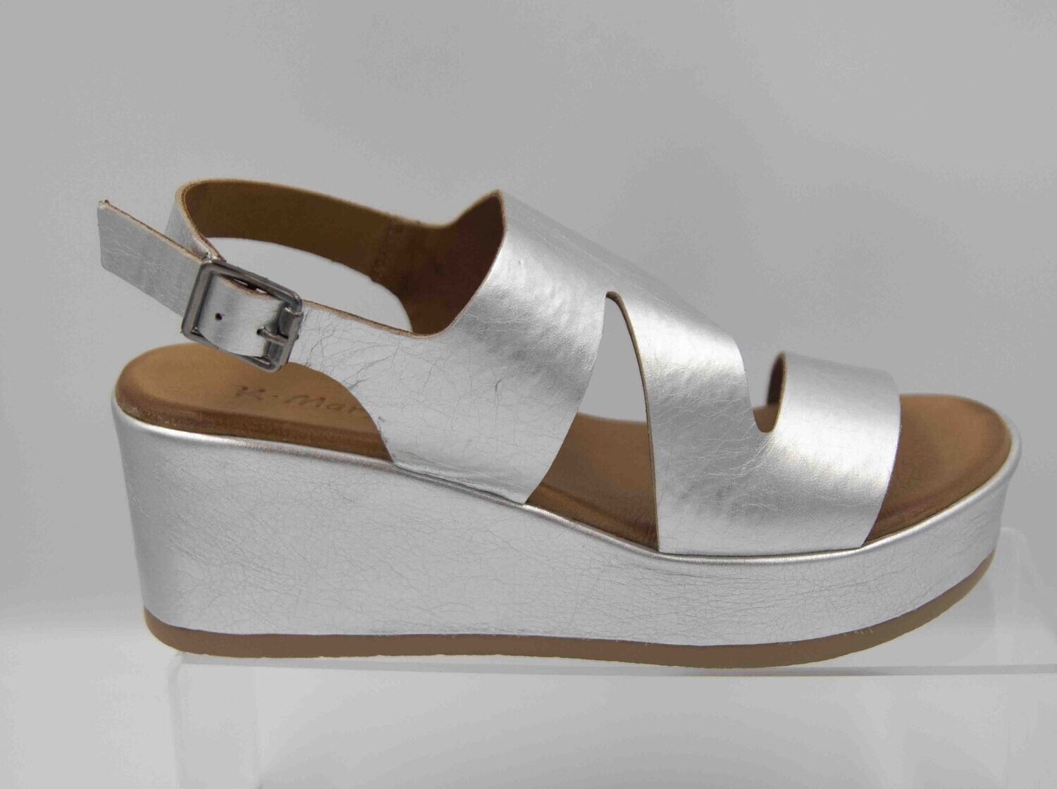 K MARY : nu pieds argent fable_