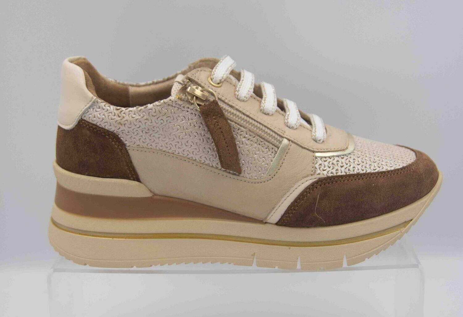 K MARY : baskets beige fougue_