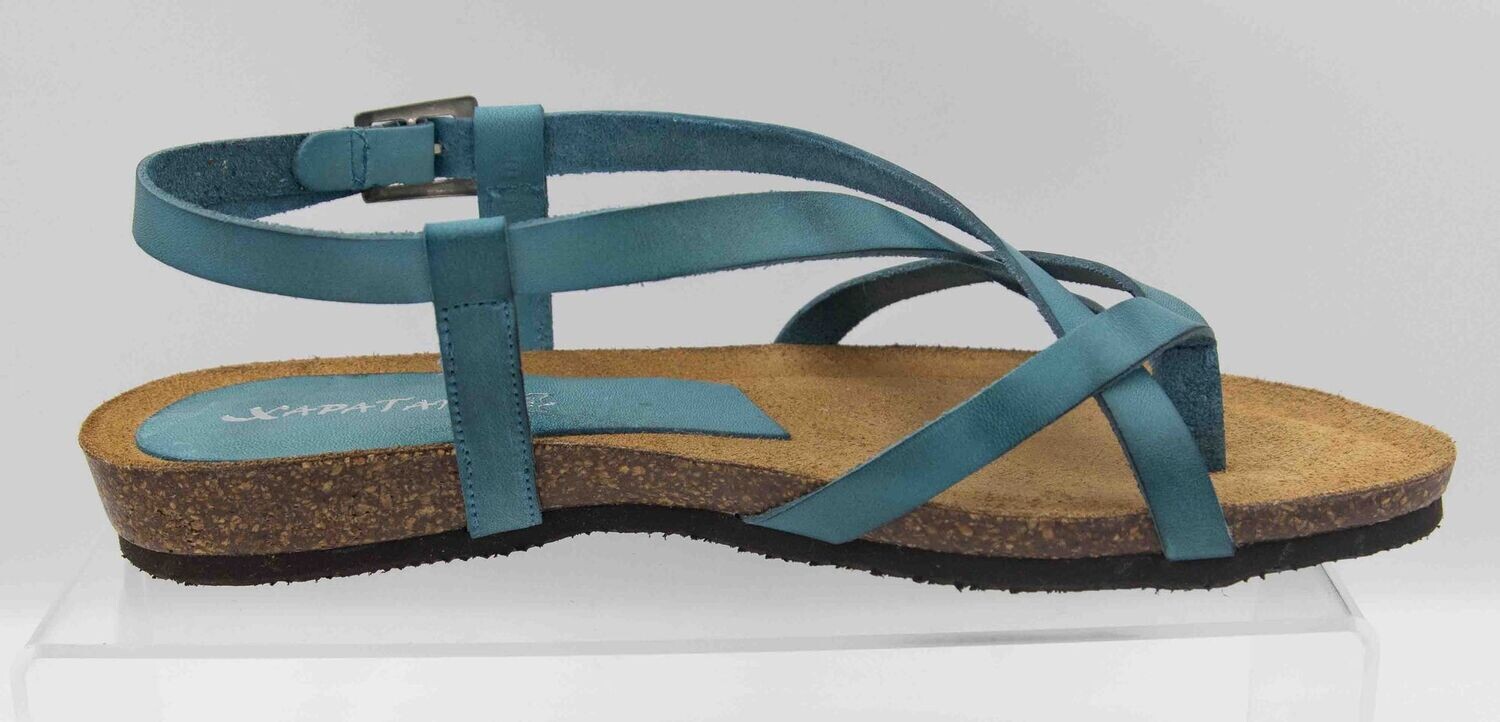 XAPATAN : nu-pieds turquoise_
