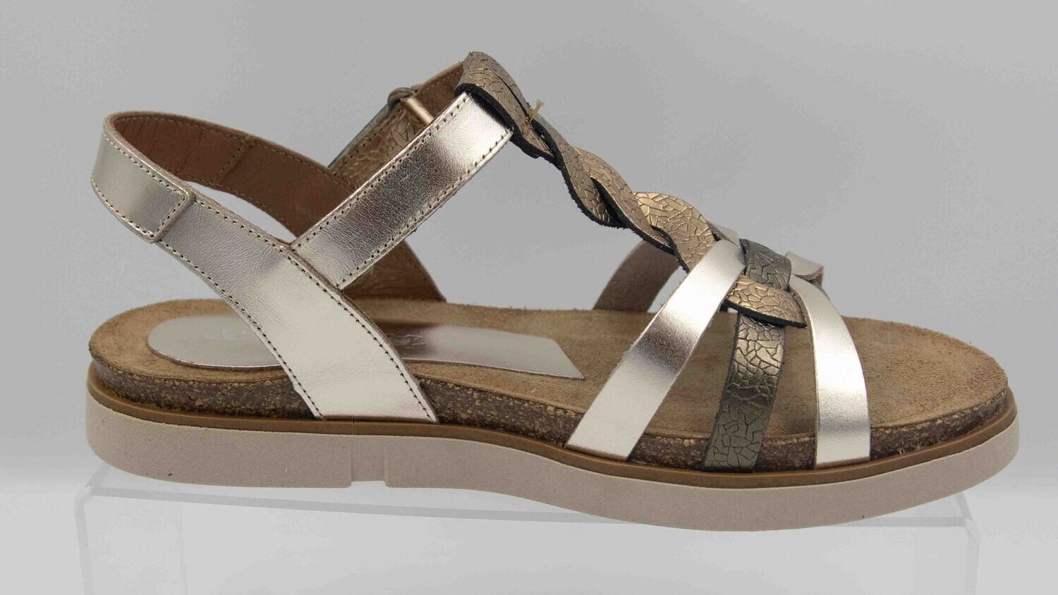 XAPATAN : nu-pieds champagne_