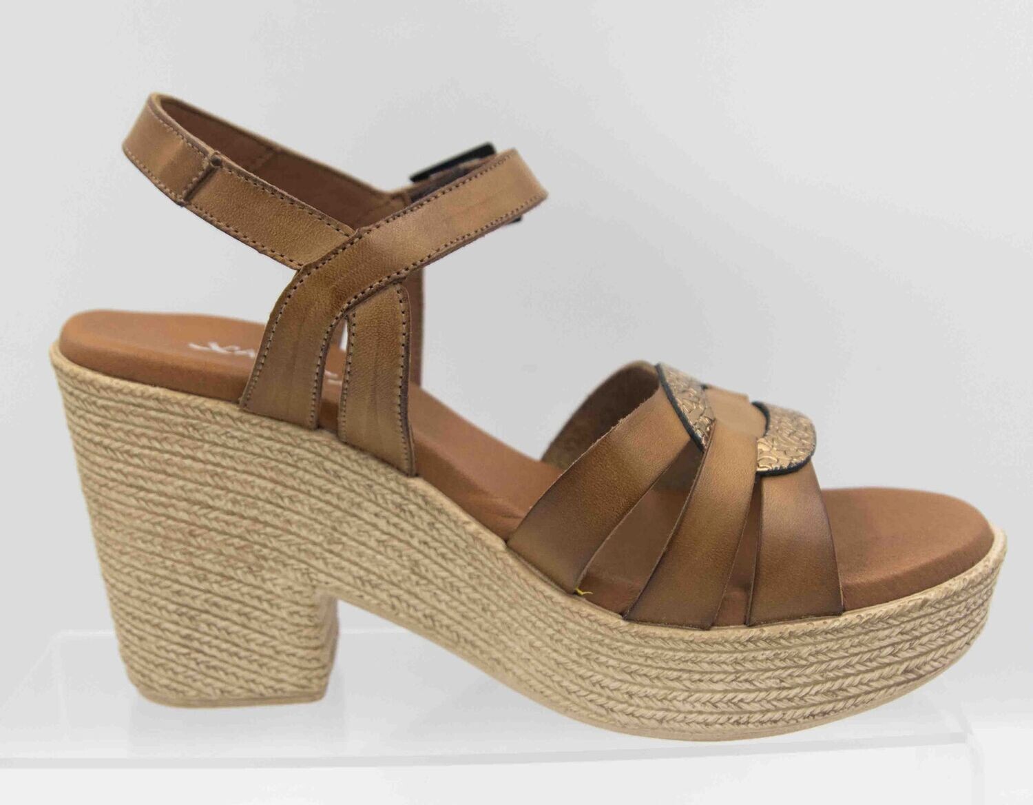 XAPATAN : nu-pieds cognac bronze_