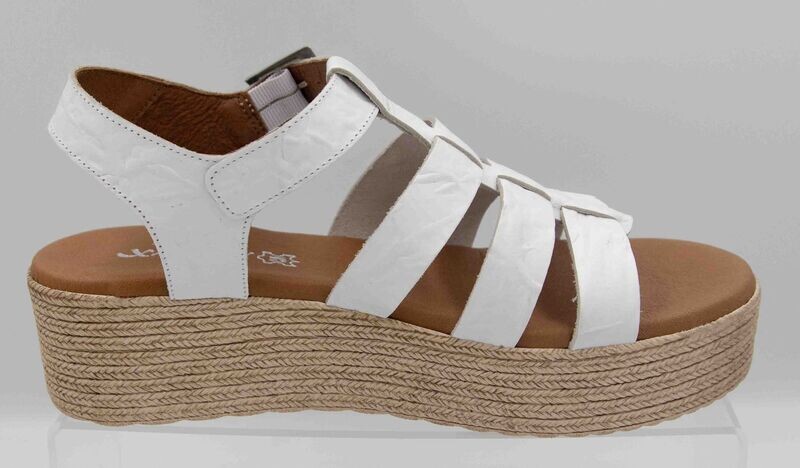 XAPATAN : nu-pieds blanc_