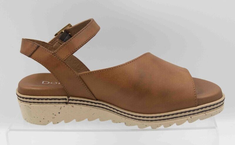 DORKING : nu-pieds cognac