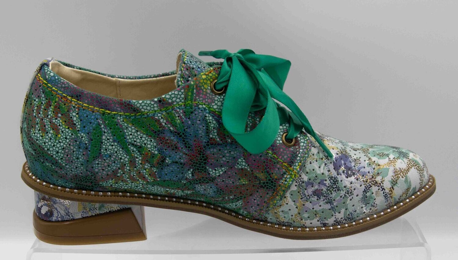 LAURA VITA :  derbies fashion vert_