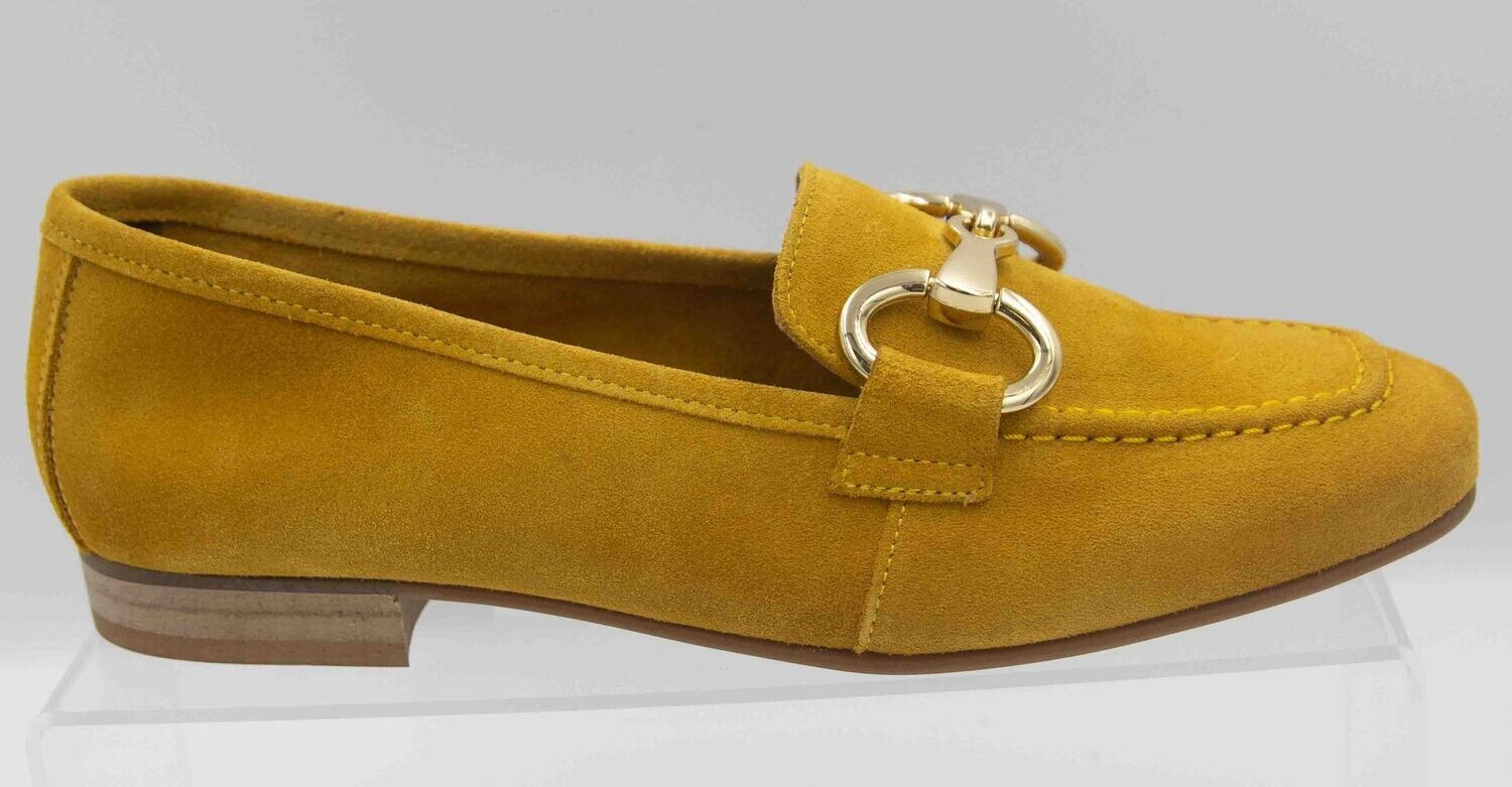 FOLIES : mocassin moutarde