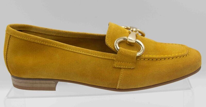 FOLIES : mocassin moutarde_