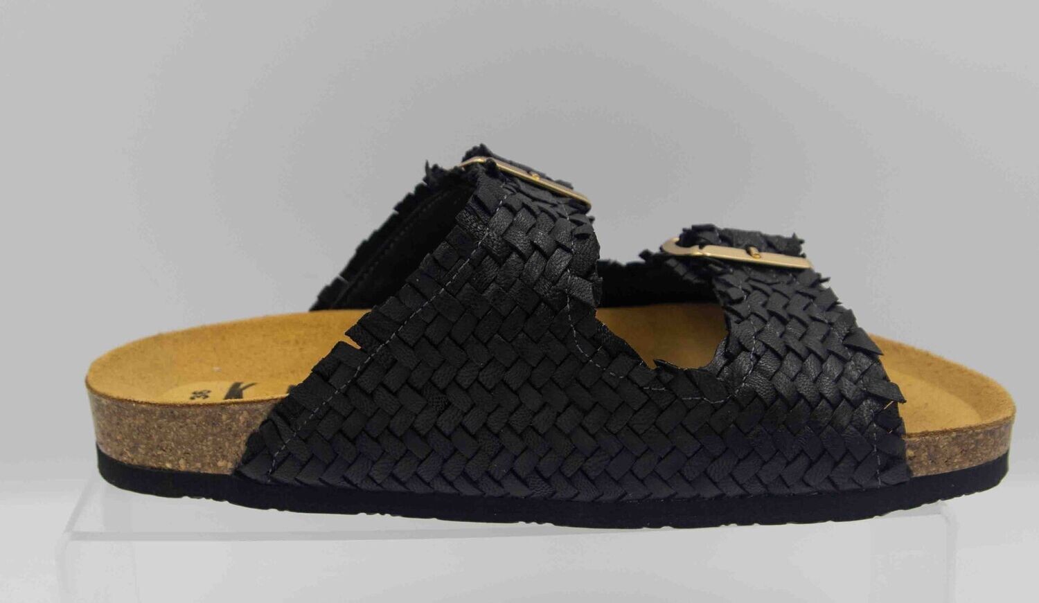 CADAQUES : mules cuir noir_