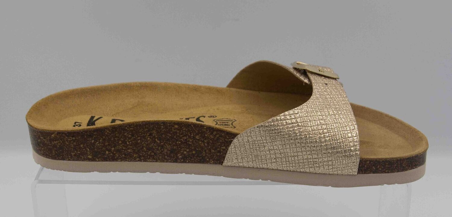 CADAQUES : mules caviar platine_