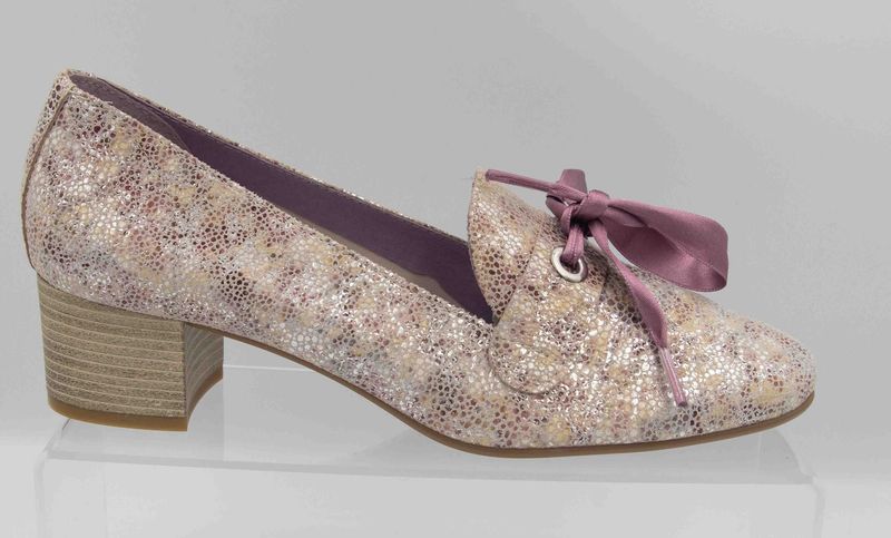 FOLIES : mocassin talon rose_