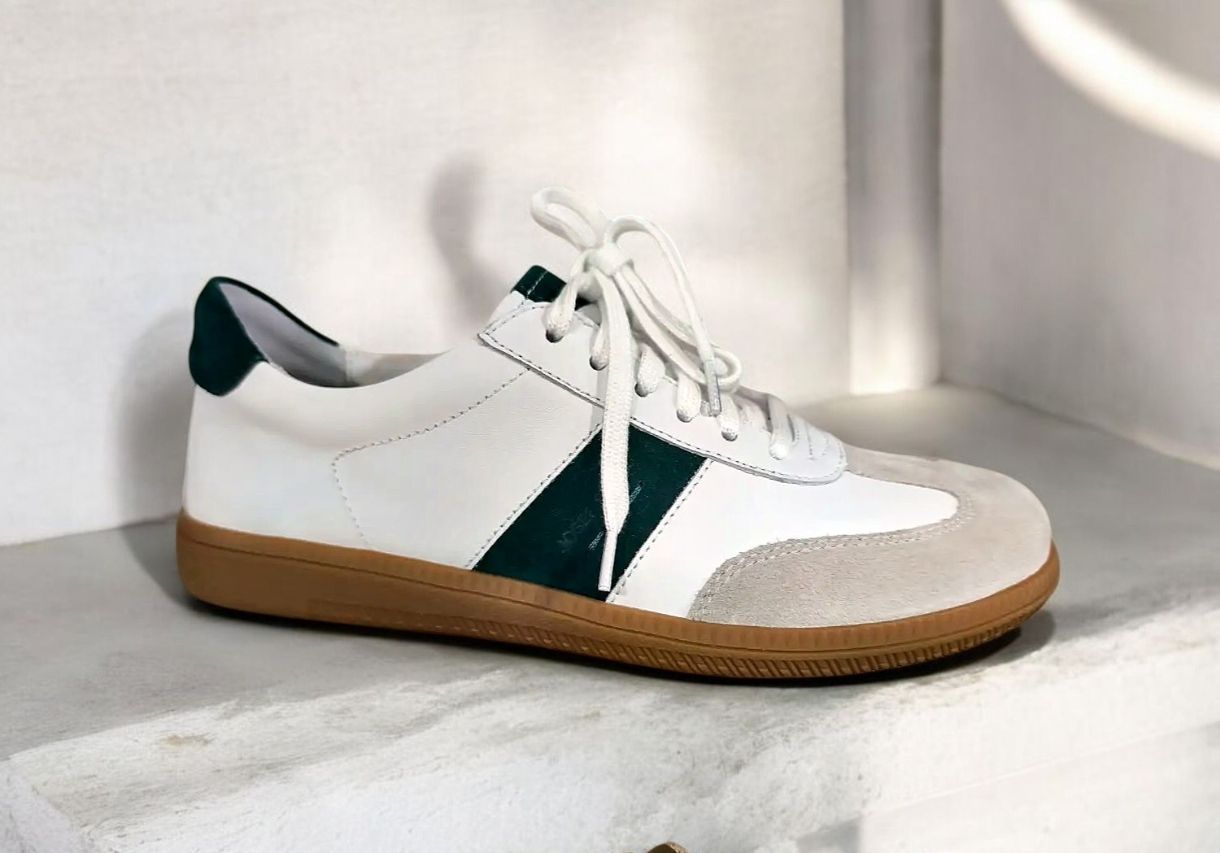 JOSEF SEIBEL : basket blanc vert