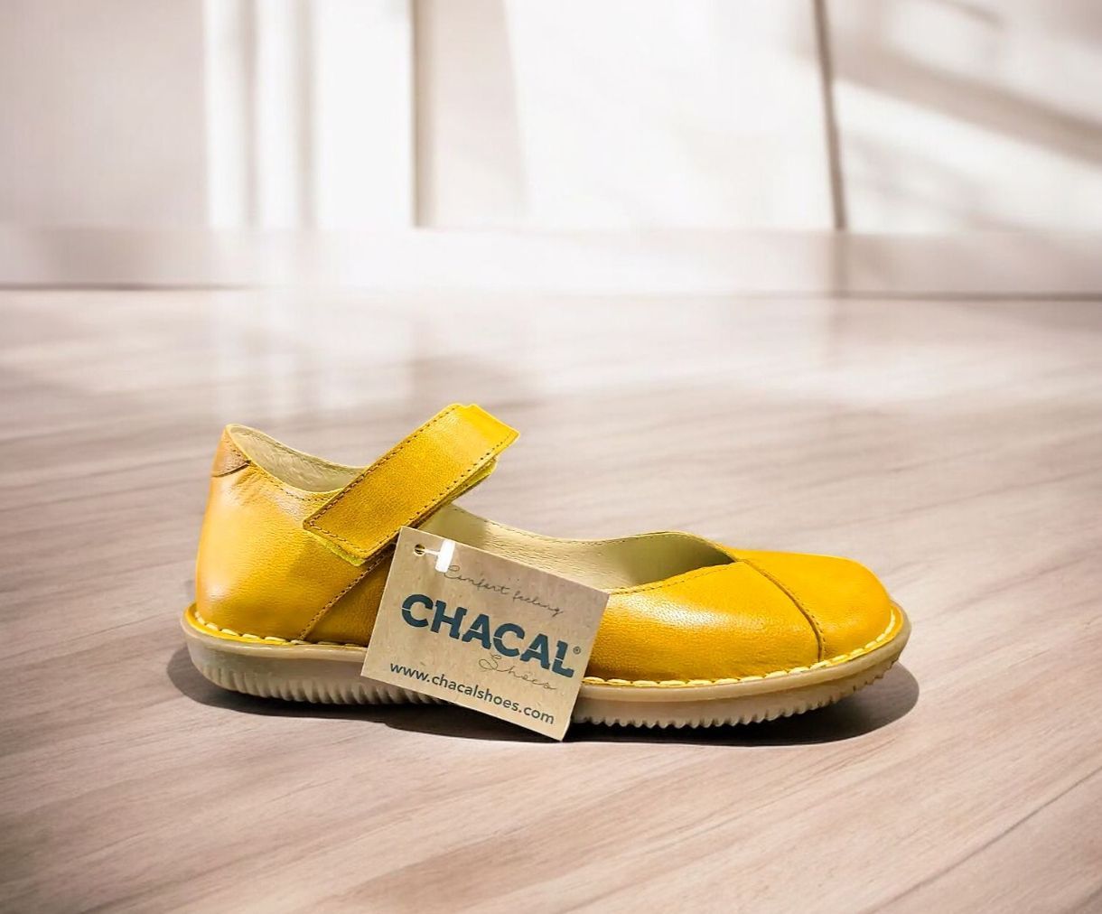 CHACAL  : ballerines moutardes