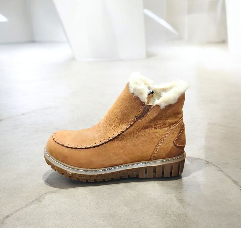 HOOPER : boots fourrées cognac