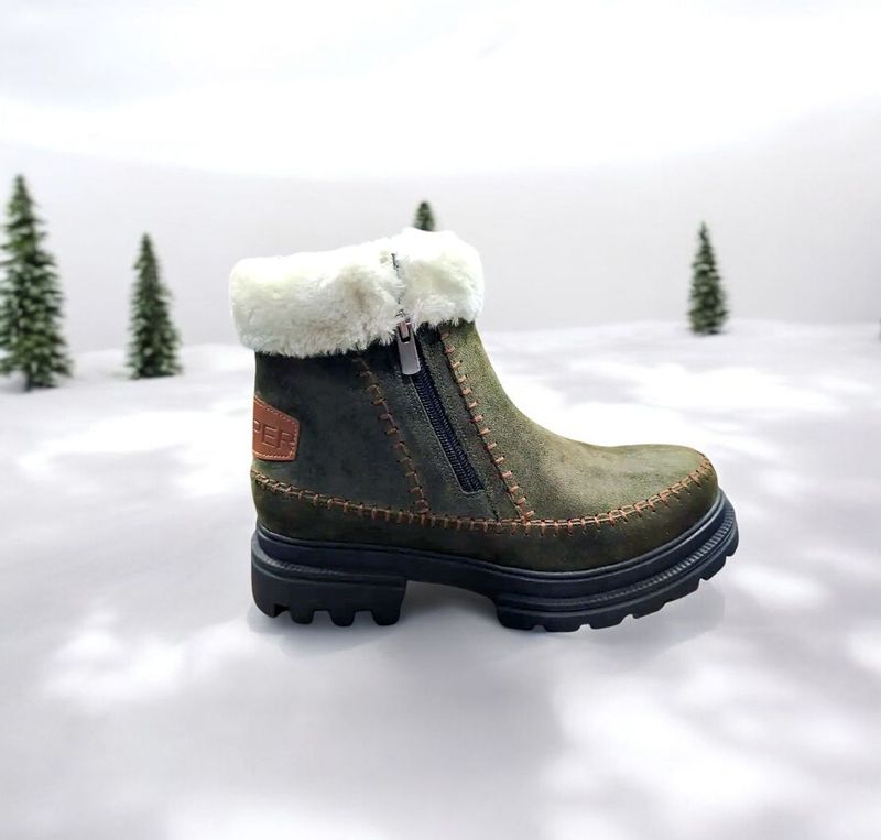 HOOPER : boots fourrées kaki
