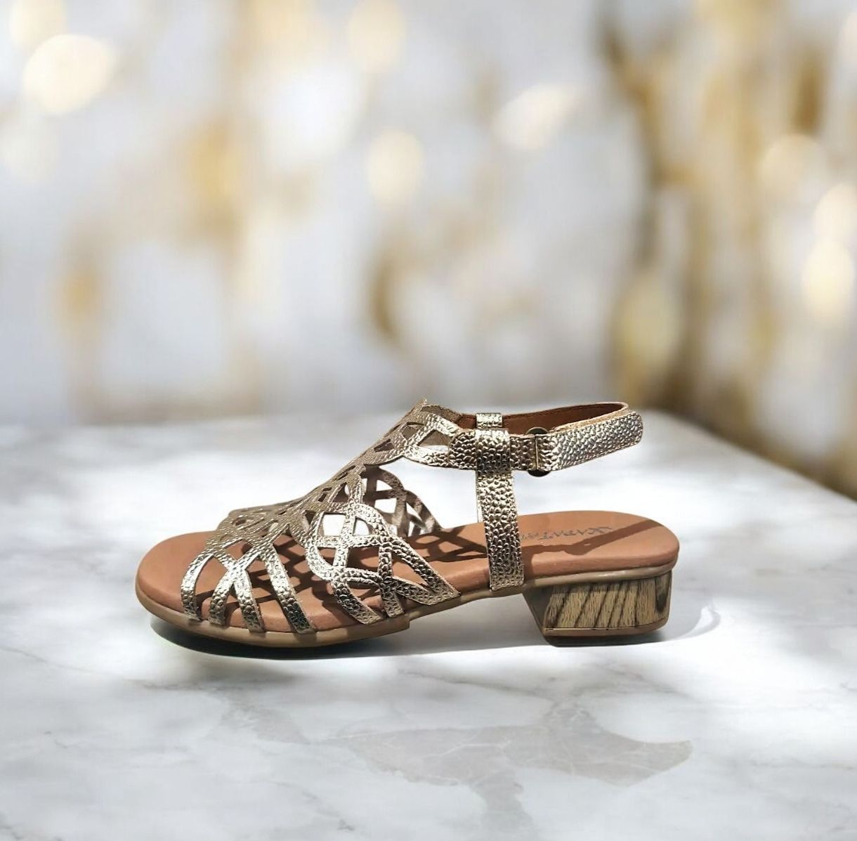 XAPATAN : nu-pieds champagne