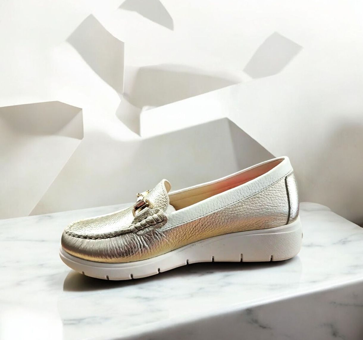 DORKING : mocassin  platine