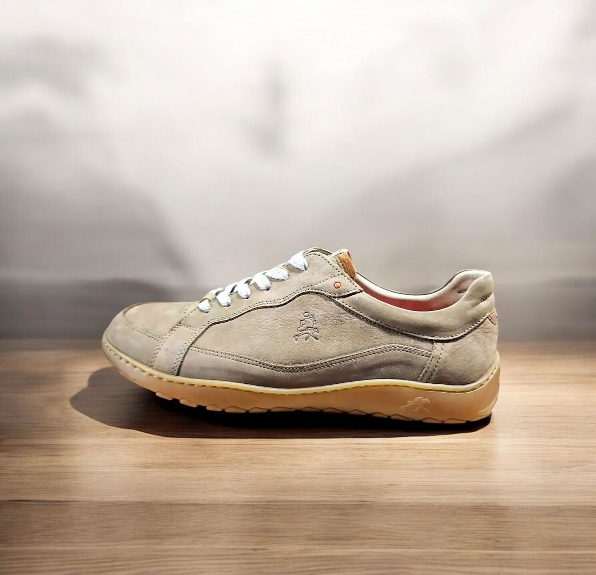 FLUCHOS : basket cuir marmotte