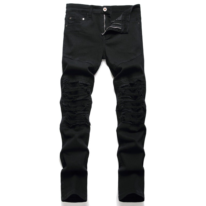 Black Motorcycle Jeans 