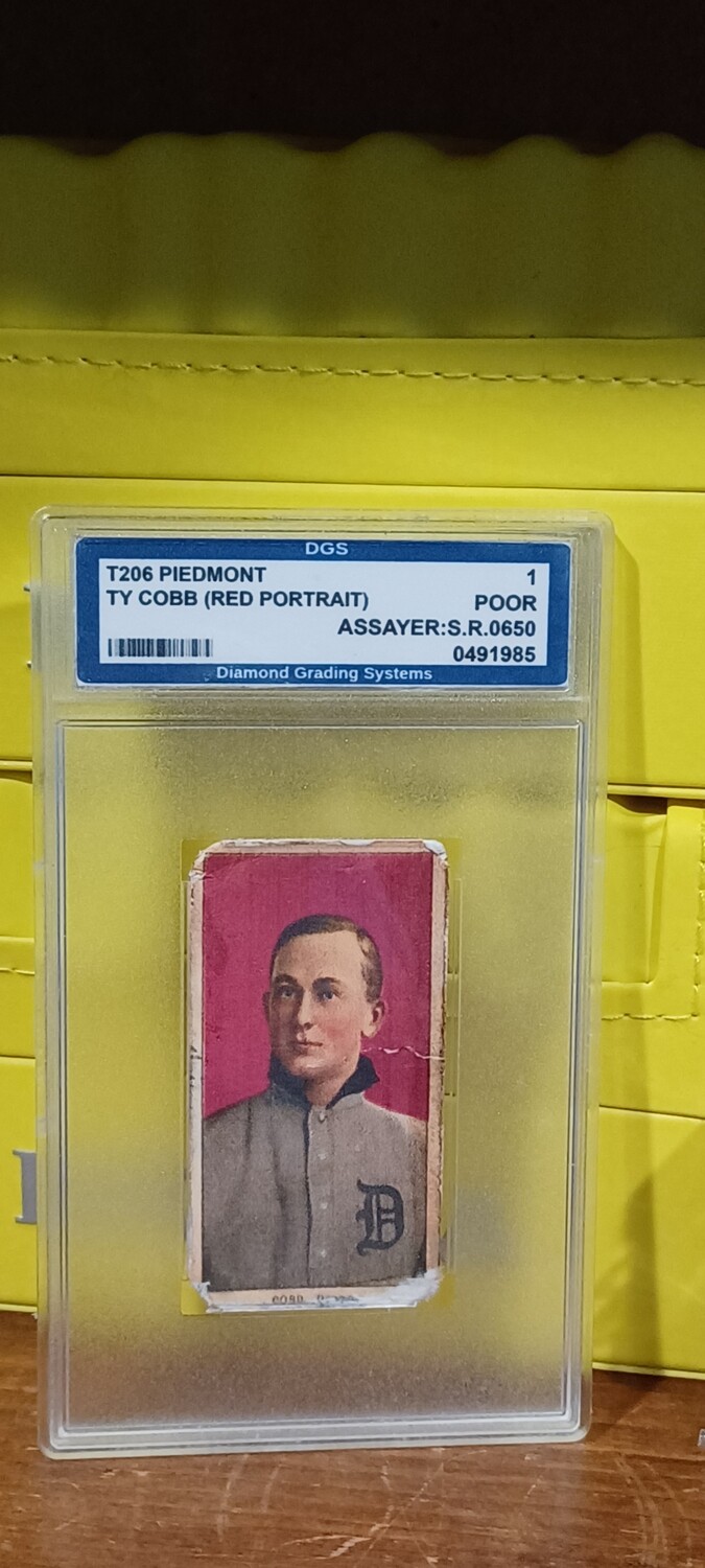 T206 1909 Graded Ty Cobb Green Portrait Repro 