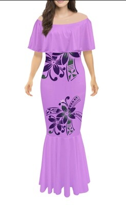 Fish tail Vaihiria Polynesian Dress