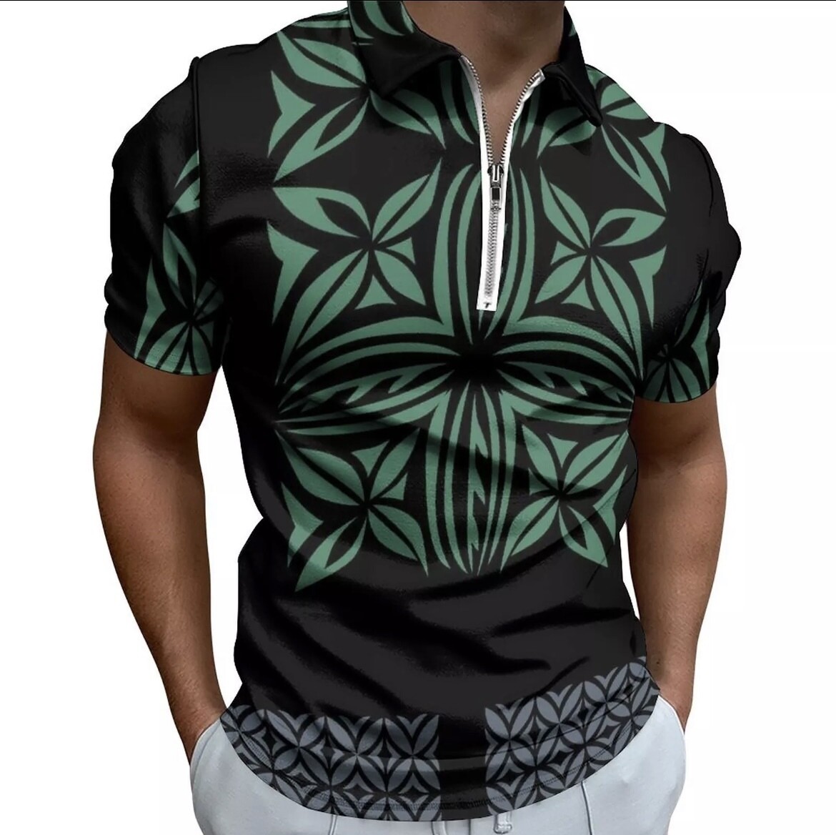 Men's Zip-up Shirt