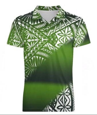 Green and White Polo Shirt