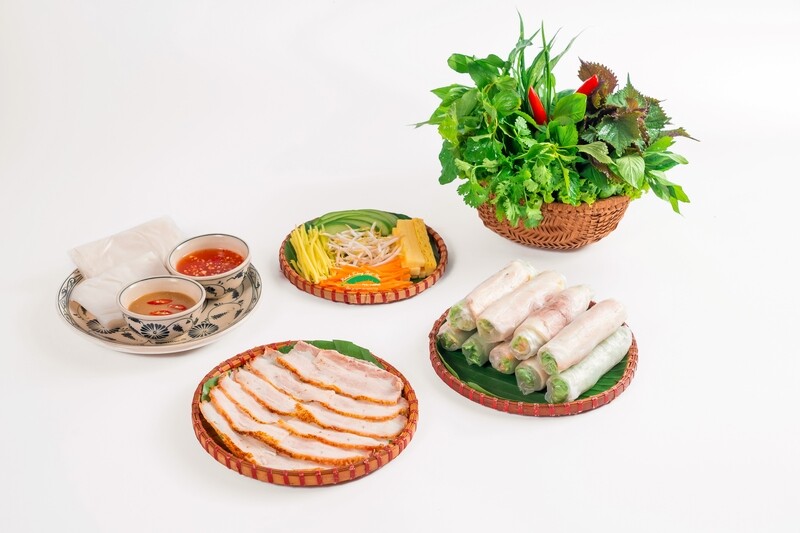 Bánh tráng cuống thịt heo