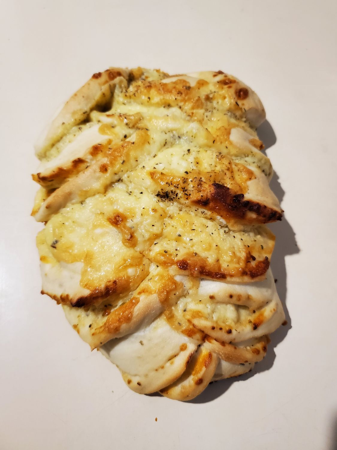 Cheese and garlic twist