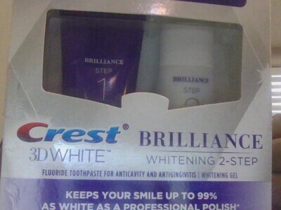 CREST 3D WHITE  BRILLIANCE WHITENING 2 STEP