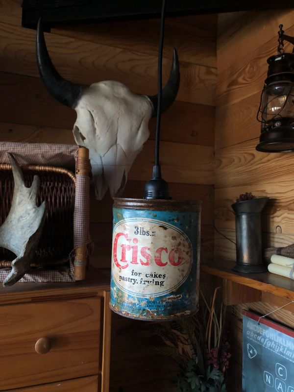 Crisco Shortening Pendant Light