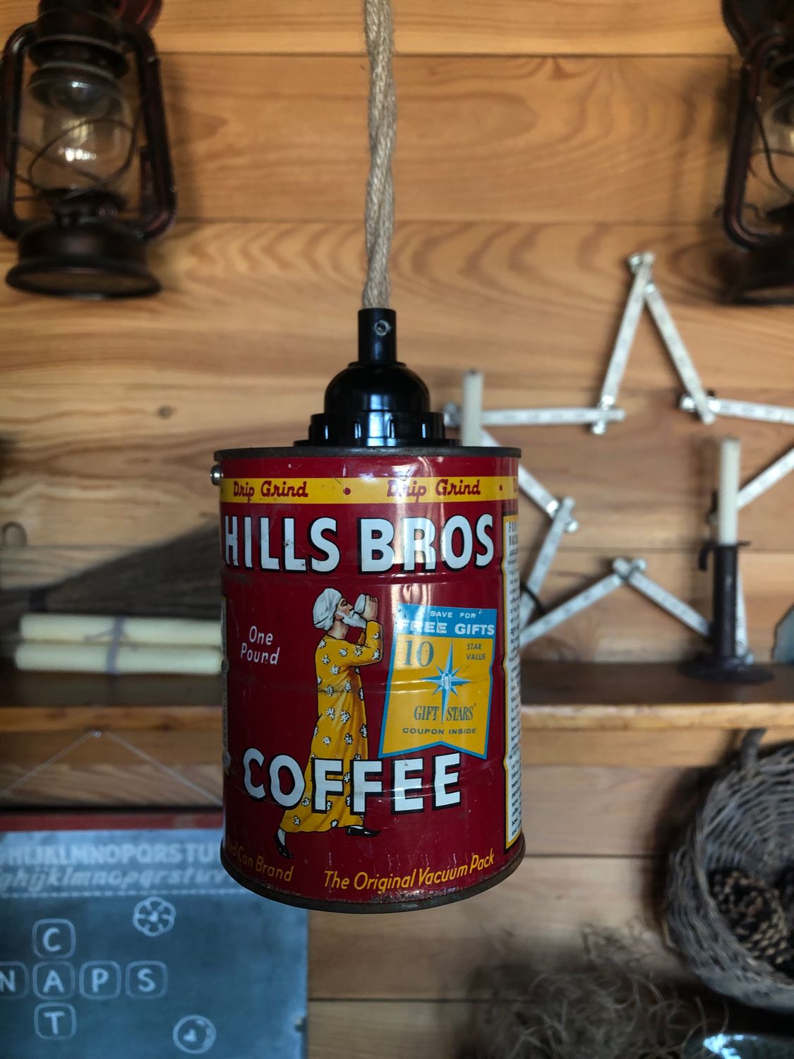 Hills Bros Tall Pendant Light