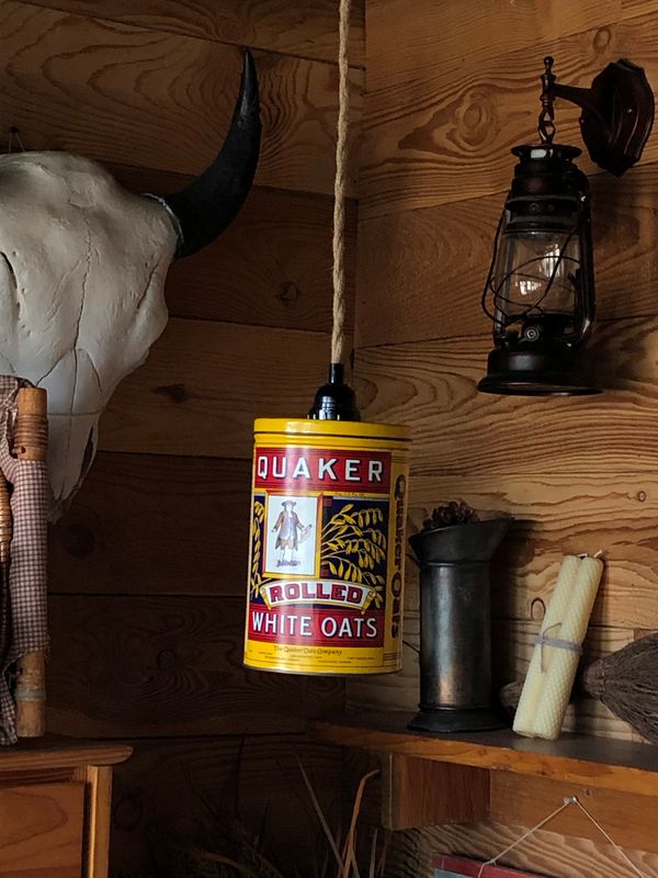 Quaker Oats Large Pendant Light