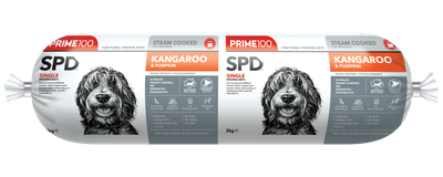 Prime100 Kangaroo and Pumpkin Roll 2kg Prime100 Kangaroo and Pumpkin Roll 2kg