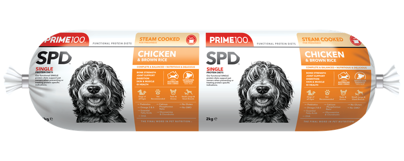 Prime100 Chicken and Brown Rice Roll 2kg