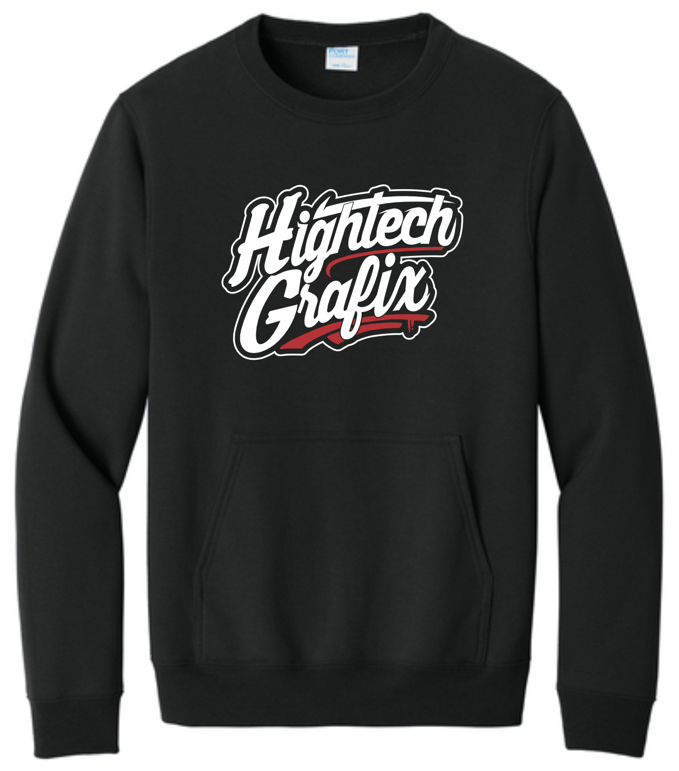 Fleece Crewneck Pocket Sweatshirt